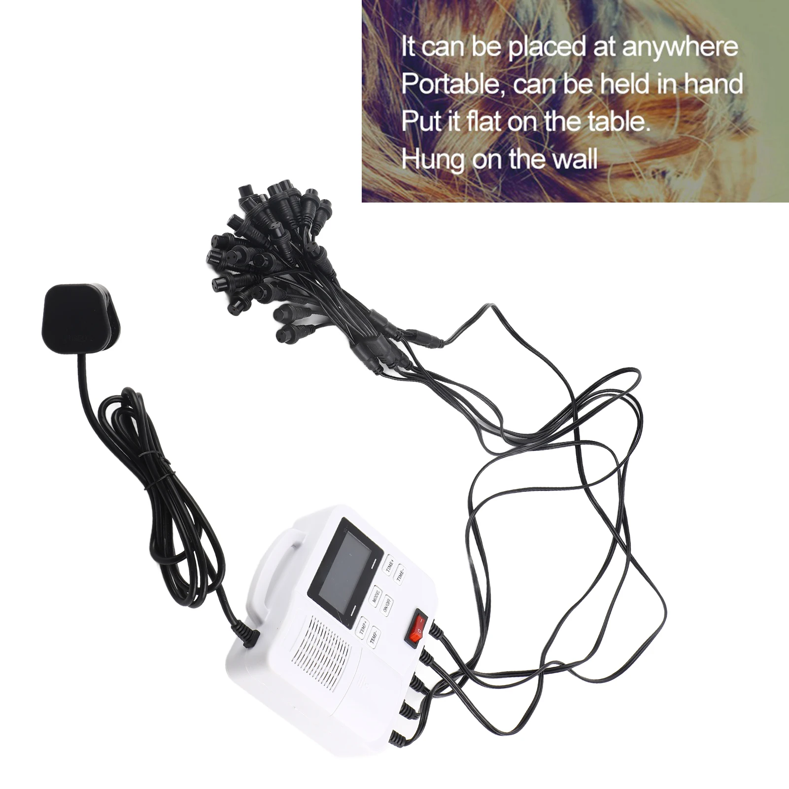 Small Portable Digital Heating Hair Perm Machine with Hair Roller Styling Tool 40℃-50℃ Hairdressing Tool