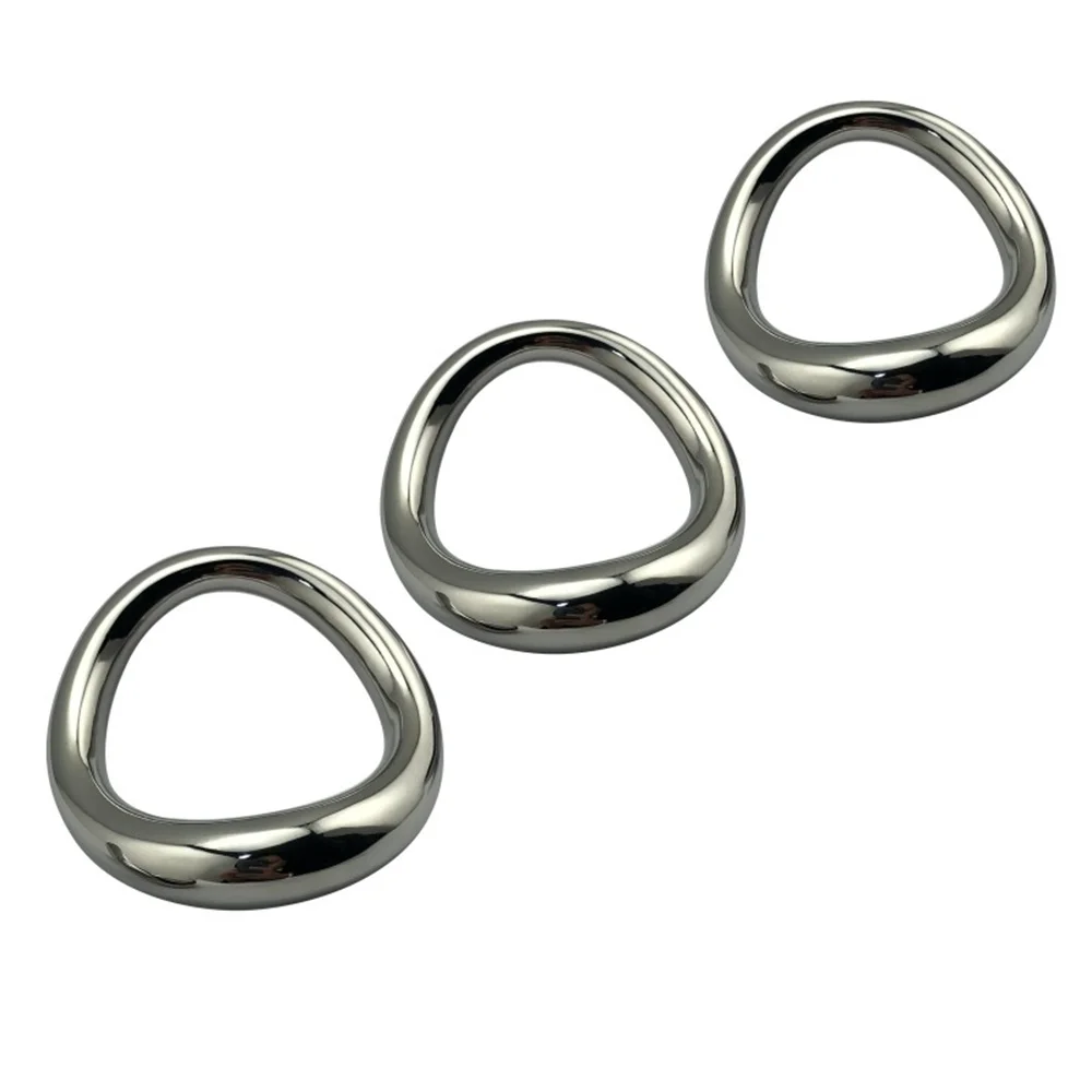 Stainless Steel curved Penis Lock Cock Ring Heavy Duty Male Metal Ball Scrotum Stretcher Sex Toys for Man Delay Ejaculation