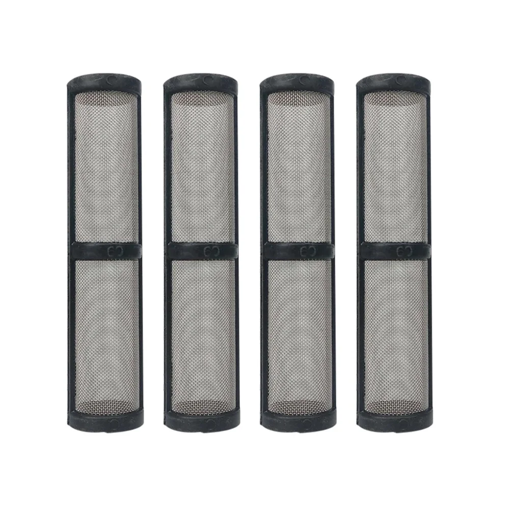 4 stks/set 60 mesh airless elektrische verfspuit spuitpomp filter voor g 390 395 495 595 sproeier luchtloos spuitpompfilter