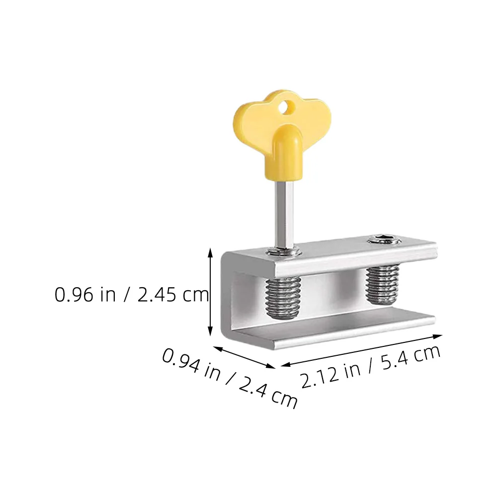 

6pcs Safety Sliding Door Security Lock Sliding Door Security Adjustable Aluminum Alloy Window Limiting Locks Travel Window