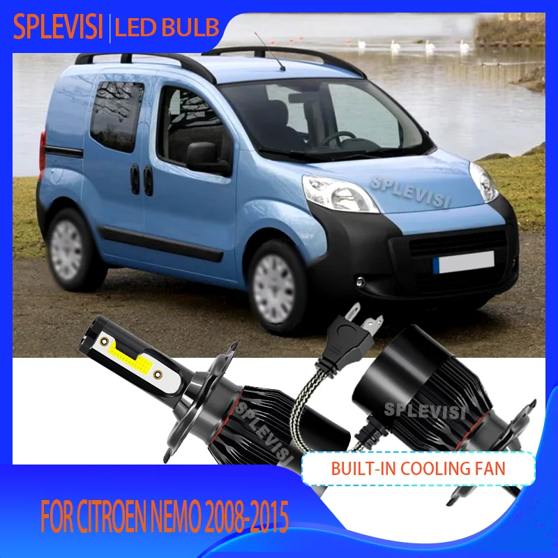 

Светодиодные лампы 6000K с чипом COB, эффективные и яркие для Citroen Nemo 2008-2015 2008 2009 2010 2011 2012 2013 2014 2015