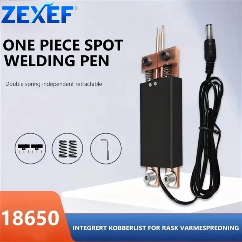 

4-12V Battery Spot Welder Pen Integrated Welding Machine for 18650 Hand-held With Automatic Trigger Double Springs Apot Argon