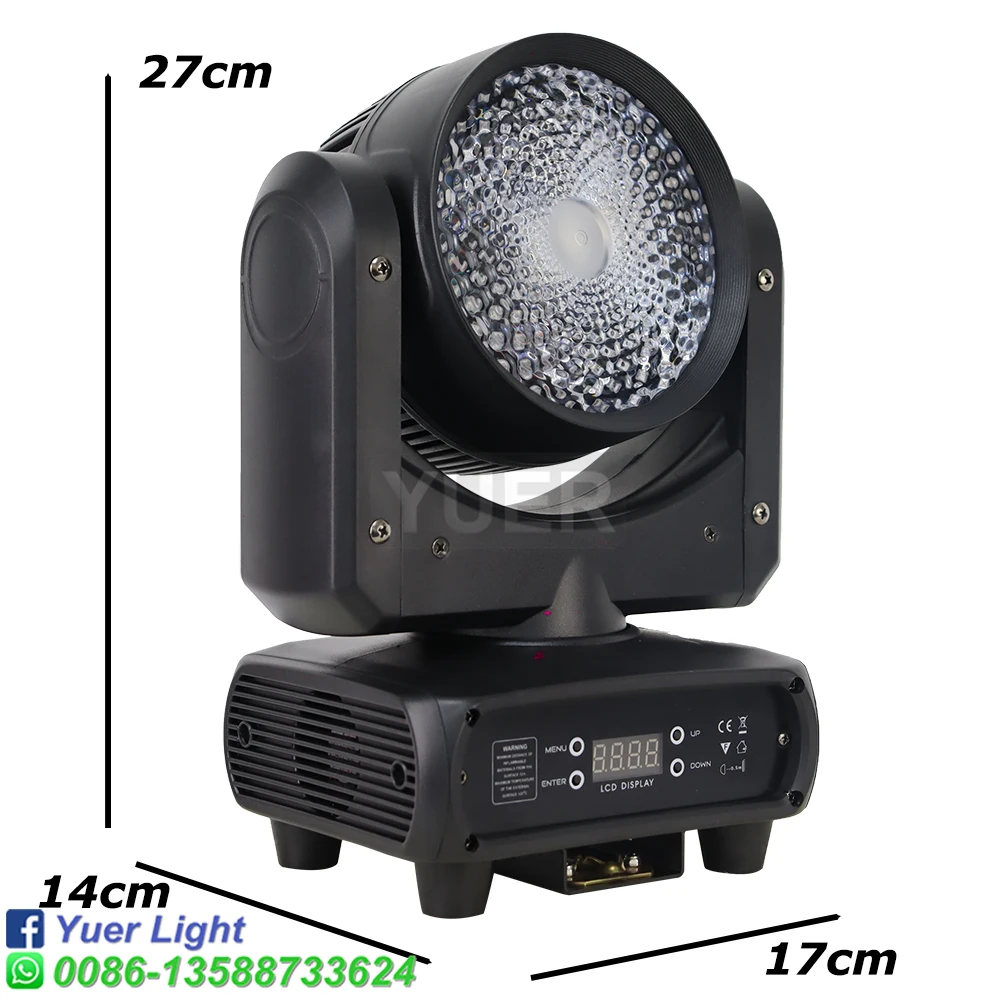 120W RGBW LED Moving Head Light Wash Effect Color Macro for DJ Disco Party Nightclub Performance Show Bar Wedding Stage Light