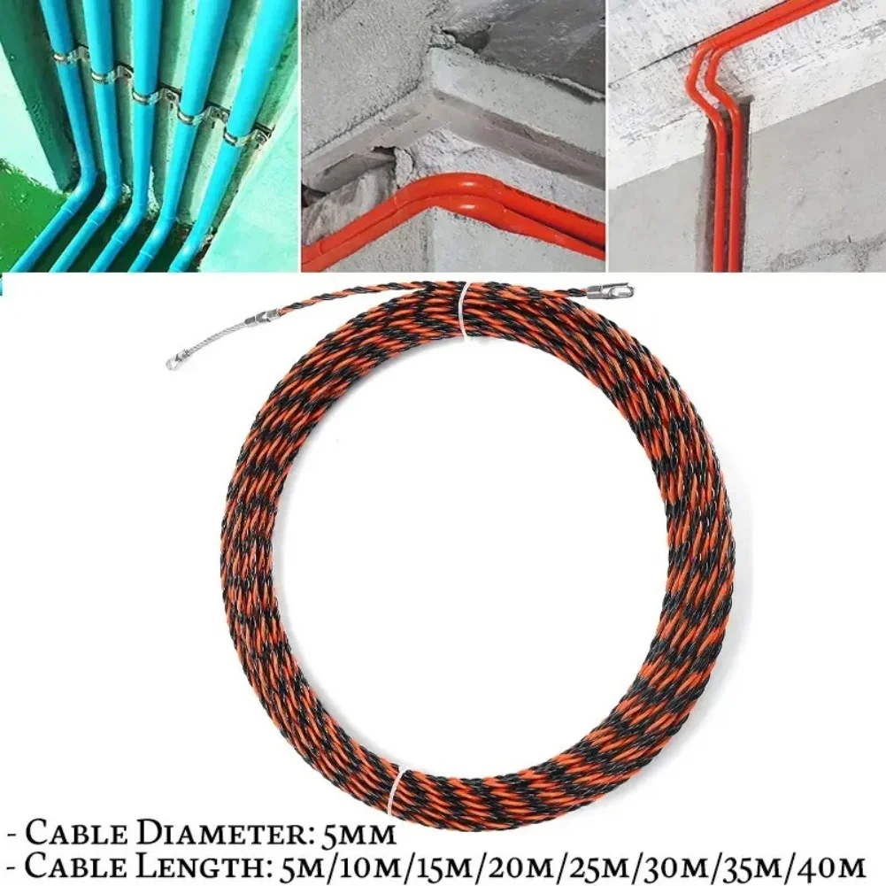 Professional Cable Pulling Fish Tape Kit For Home Construction Wiring Tasks With Waterproof Handle And Tighteners