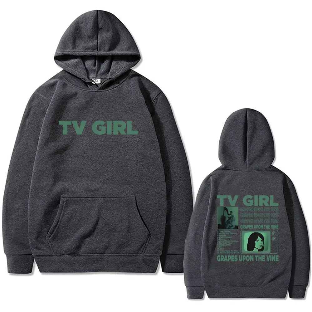 TV Girl Grapes Upon The Vine Hoodie Franse Exit Pullover Lovers Rock Hoodies die echt geeft, oversized sweatshirt met lange mouwen