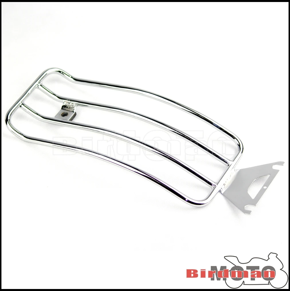 รถจักรยานยนต์ด้านหลัง Fender กระเป๋าเดินทางชั้นวางสนับสนุน Carrier สําหรับ Harley Softail Road King Touring FLHX FLHT FLHR 1998-2004