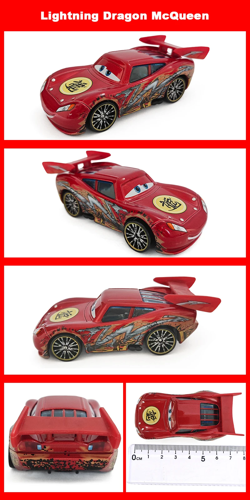 Pixar Cars Piston Cup Racer 43 Strip Weathers 1/55 Modell aus Metalldruckguss, Dinoco Car King Racing Toys, Kindergeschenke – Detail 21