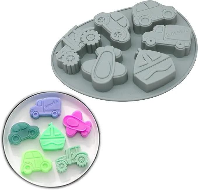 

Chocolate Silicone Molds 3D Vintage Car Train Airplane DIY Silicone Fondant Cake Mold Tray Baking Tools for Candy Mousse