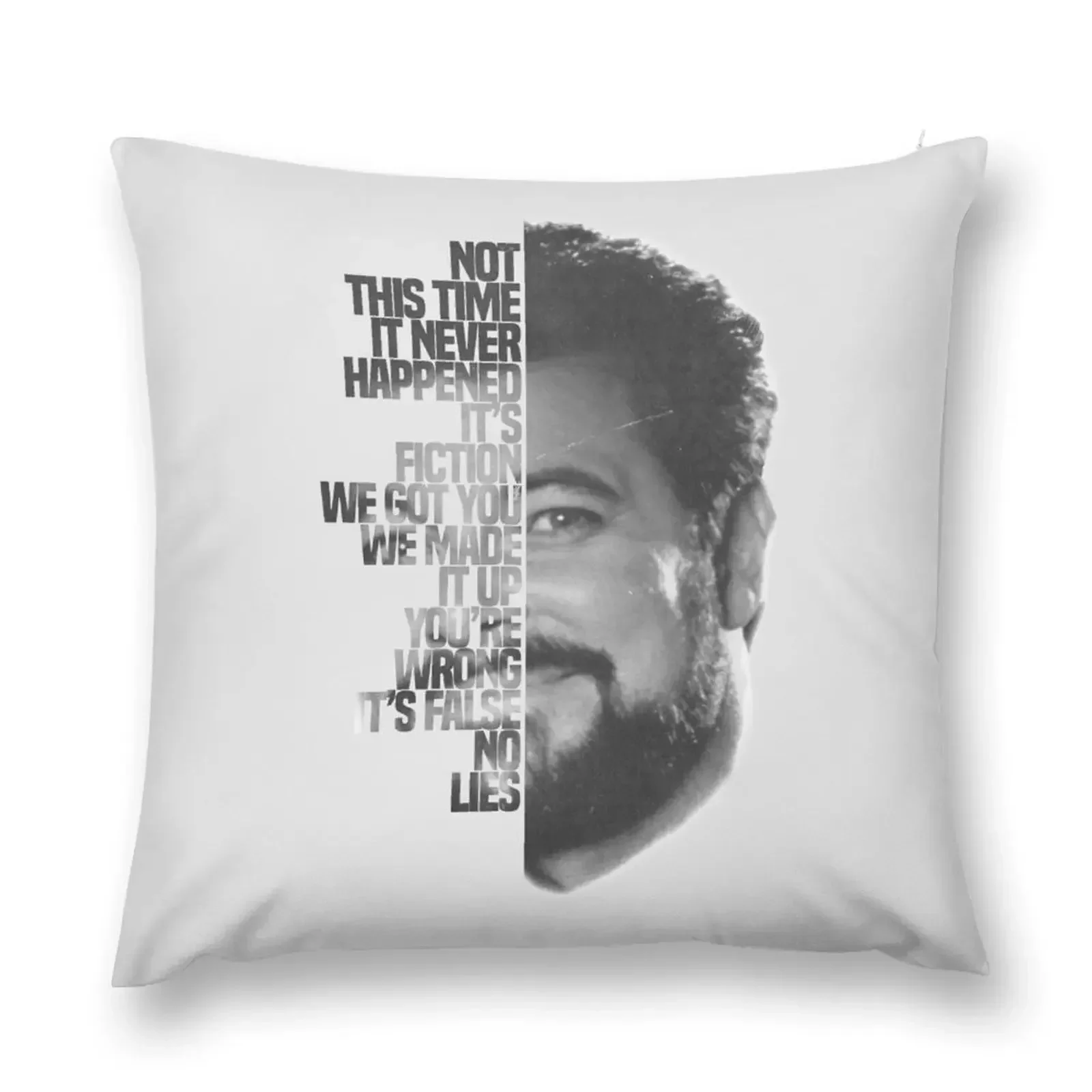 Jonathan Frakes Typography Throw Pillow Elastic Cover For Sofa bed pillows Custom Cushion pillow pillowcase pillow