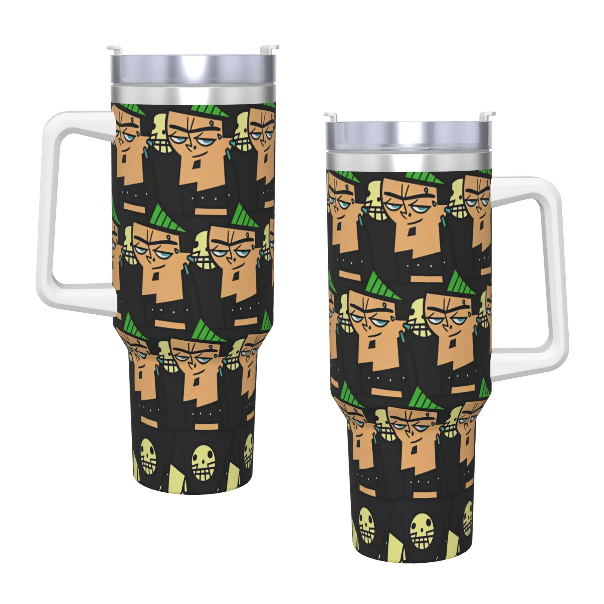 Totals Dramas Characters Tumbler  Cold and Hot Water Bottle Insulated Stainless Steel Coffee Mug Printed Camping Car Mugs