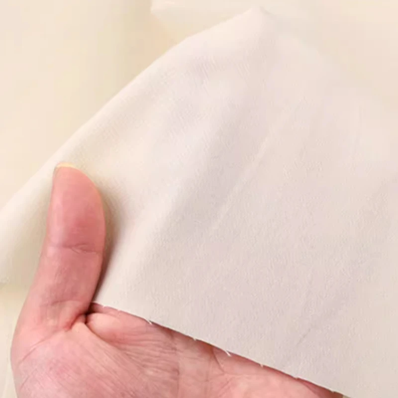 1/3/5 Meter 100% Cotton Clothing Fabric Summer Dress Long Skirt Sewing Fabrics Cool Black White Beige Khaki Light Gray