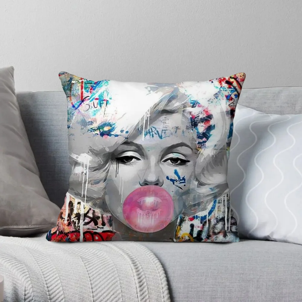 Couch Pillows Marilyn Monroe Decorative Cushion Cover for Pillow Pillowcases Bed Cushions for Living Room Cushions Home Decor