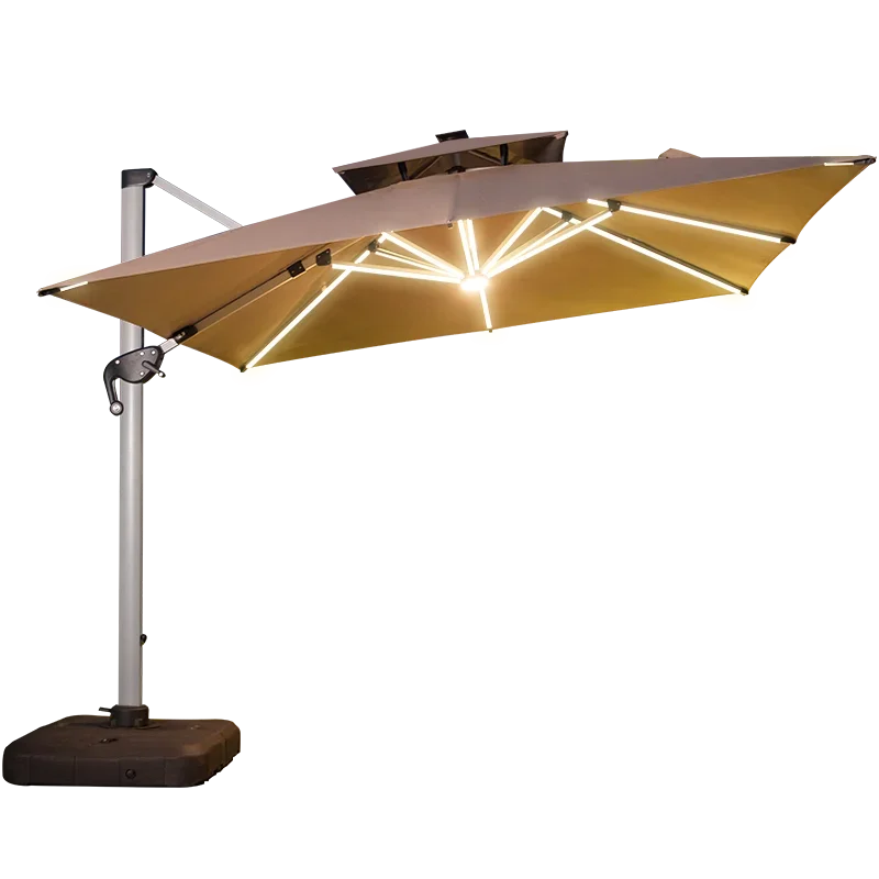 Tengchao outdoor sunshade large solar umbrella terrace garden courtyard umbrella commercial stall home outdoor Roman umbrella