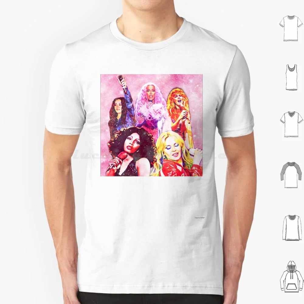 Diva Dreams T Shirt Cotton Men Women DIY Print Kylie Minogue Donna Summer Mutya Buena Stevie Nicks Doja Cat Divas Dreams Pink