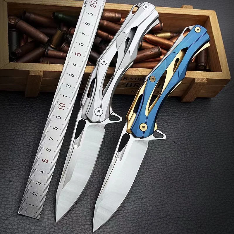 

Optimus Prime All Steel Heavy Duty D2 Folding Knife High Hardness Sharp Knife Emergency Rescue Slicing knife Fruit knife