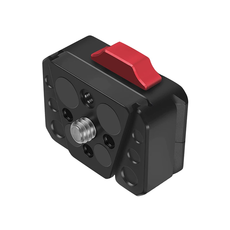 Quick Release Mount Plate Board Anti-Shake Clamp V Port für GoPro 13 Insta 360 DJI OSMO 360 Action Kamera Gimbal Stativ DSLR Käfig – Detail 11