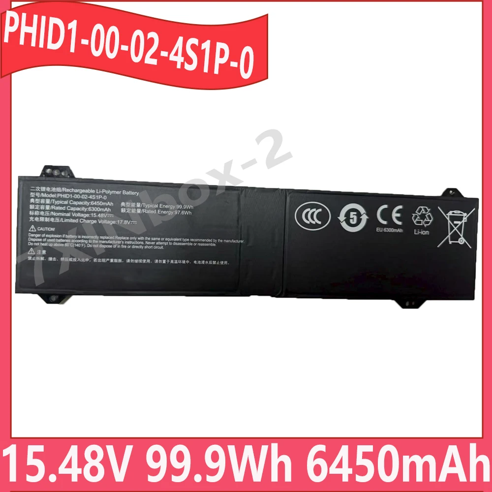 New For PHID1-00-02-4S1P-0 15.48V 99.9Wh 6450mAh Laptop battery 41CP5/63/126