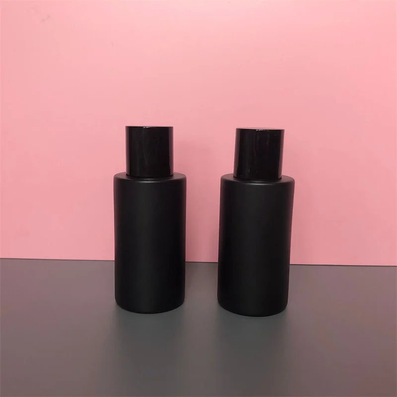 

15/30pcs Empty 50ml Perfume Bottle Glass Spray Pot Exquisite High-end Black Fragrance Container Portable Cosmetic Sub Packaging