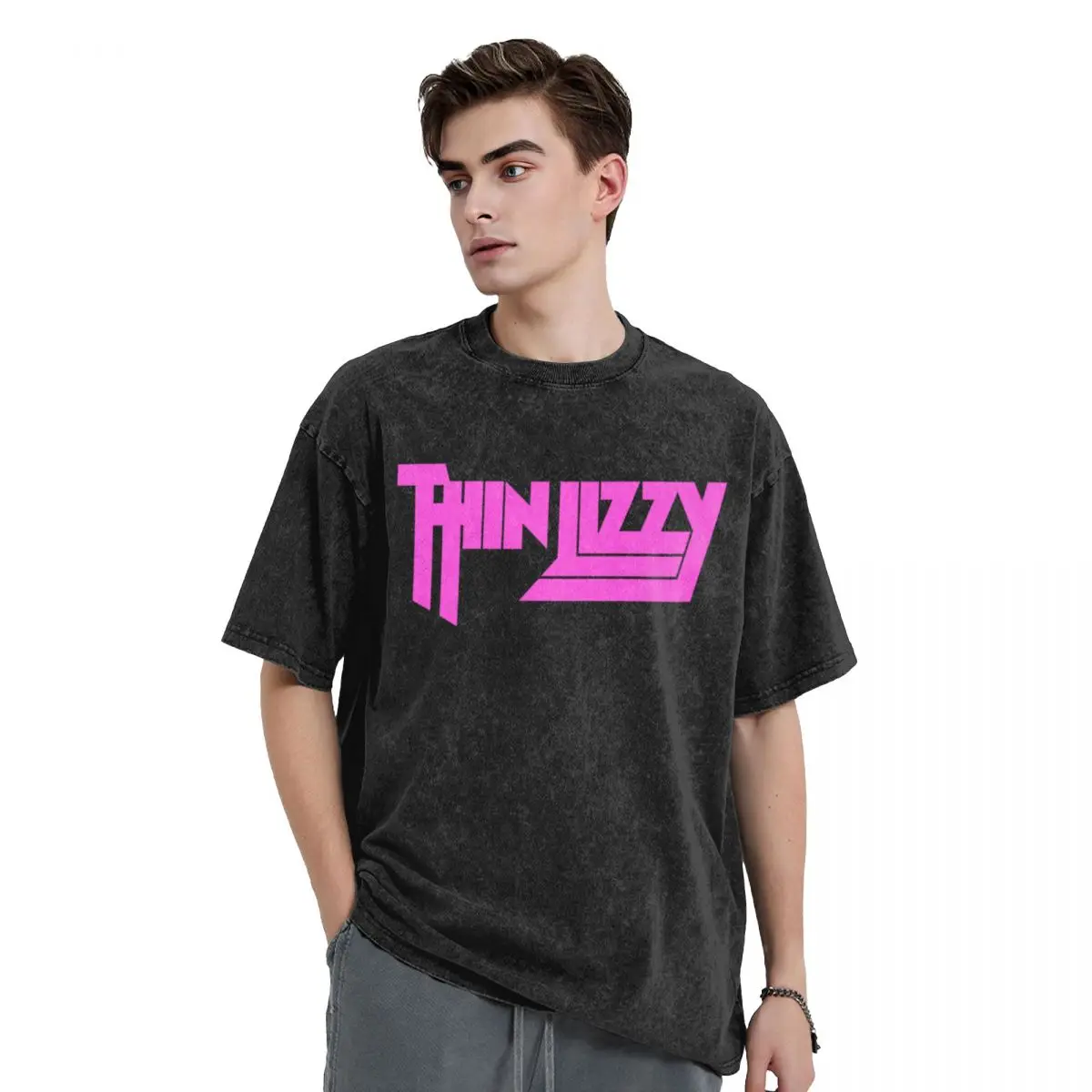 

Thin Lizzy T-Shirt anime oversizeds oversized graphic tee mens graphic t-shirts pack