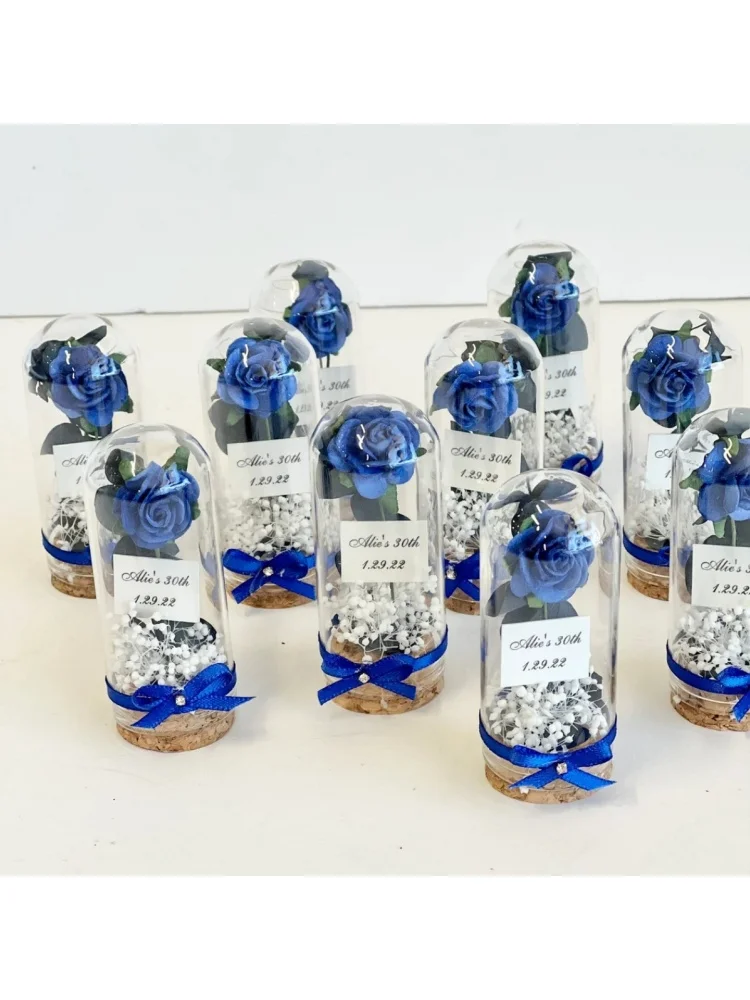 Cadeaux de fête bleu royal pour les invités, cadeaux de mariage rustiques, cadeaux d'anniversaire personnalisés, cadeaux d'enterrement de vie de jeune fille personnalisés, chaussures de mariée