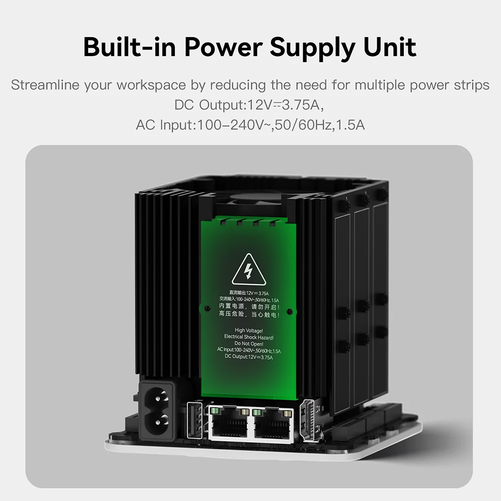 Stockage réseau domestique MINI hôte Beelink ME Mini NAS Intel Twin Lake N150 LPDDR5 4800MHz 12GB RAM 2T SSD WiFi6 4K double 2.5 Lan