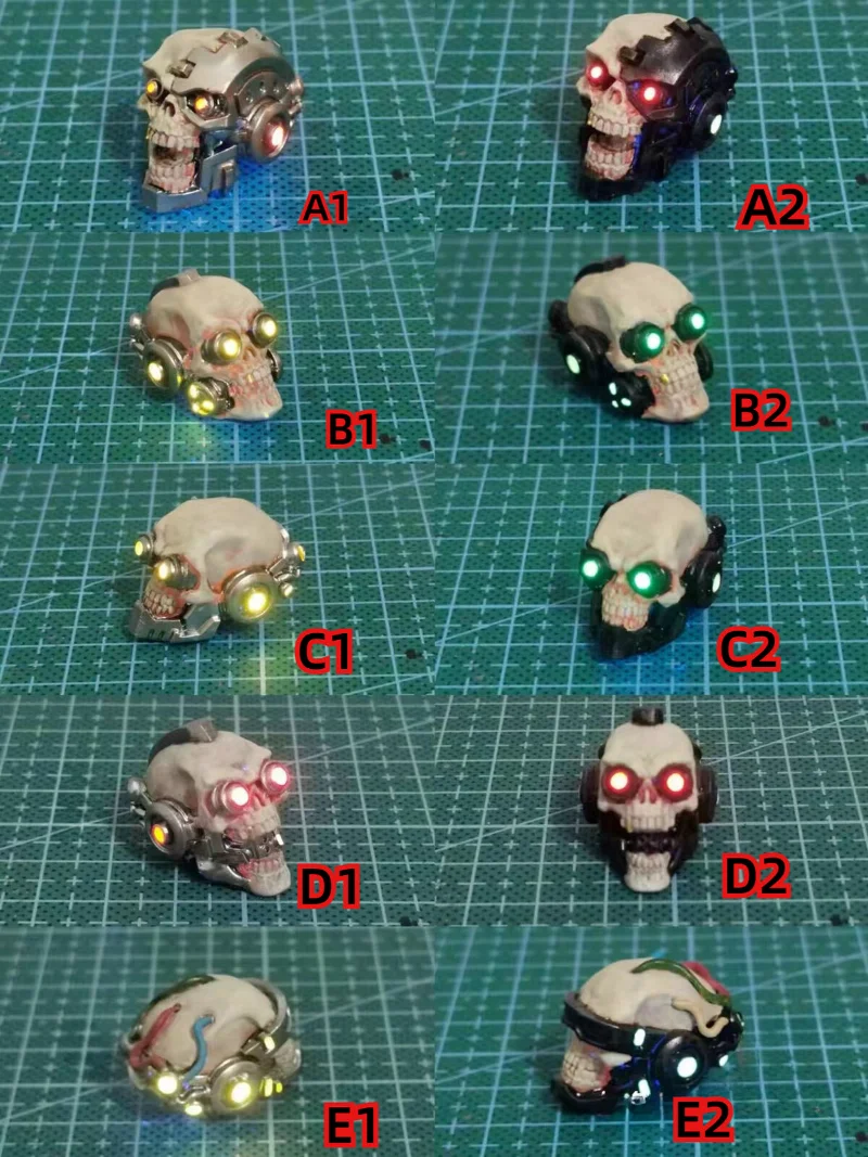 1/12 Scale Skull Head Sculpt Model for 6''mezco,vtoys,nwtoys