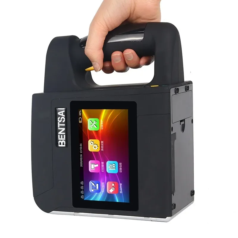 Handheld Inkjet Printer Small Inkjet Printer Production Date Carton Digital Coded Text Wood Large Character Font Pattern