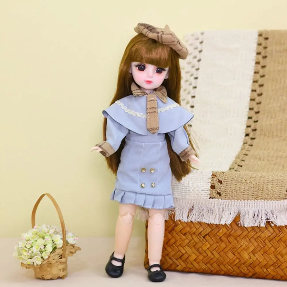 1/6 SD 30 cm Bjd-Puppe mit Kleidung, attraktive Augen, langes Haar, Prinzessin, Anzieh-BJD-Puppen, Anime mit Perücke, Make-up