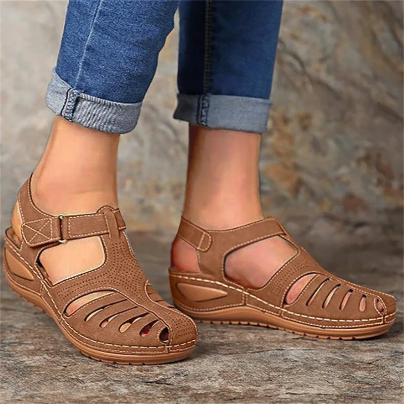 Zomer Schoenen Sandalen Vrouwen Elegante Sandalen Dames Retro Vrouwen Schoen Wig Wandelschoenen Comfortabele Dames Sandaal Schoenen