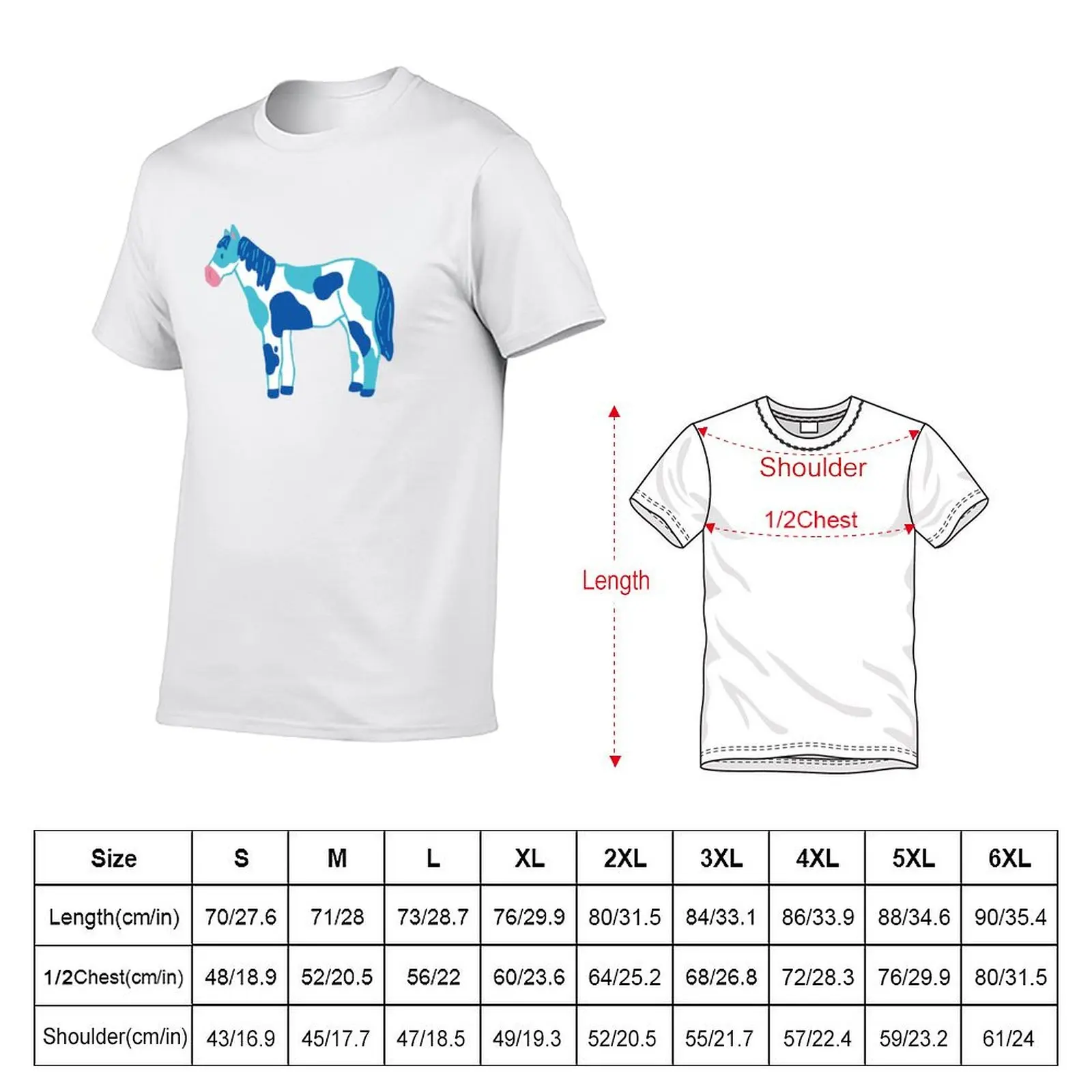 Horse man Turquoise graphic printed man for T-Shirt man vintage g for men Blue shirts shirts t t shirts t for Posca