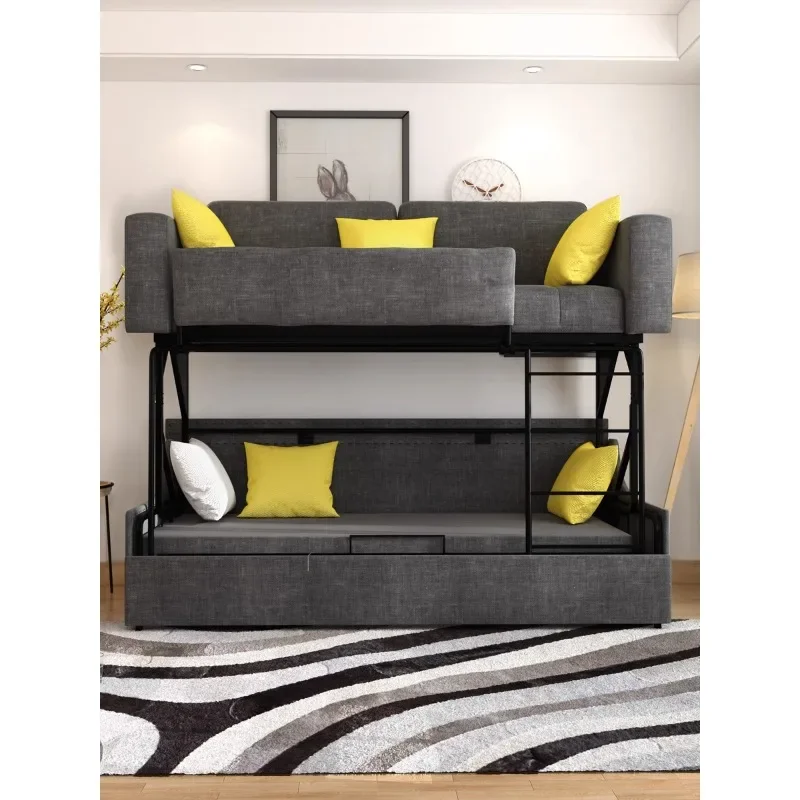 sofa bed folding dual-purpose high and low upper and lower bunk small apartment multi-functional upper and lower