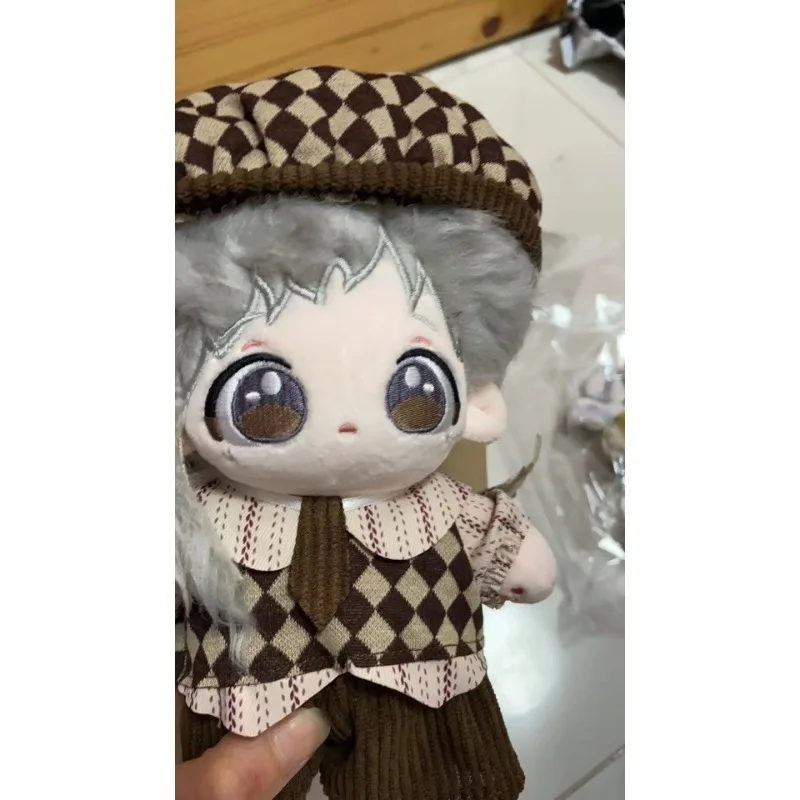 20cm Anime Bungo Stray Dogs Cotton Stuffed Dress-up Dolls Cute Nakajima Atsushi Jinko/Man-Tiger Plush Puppet Toys for Teens Gift
