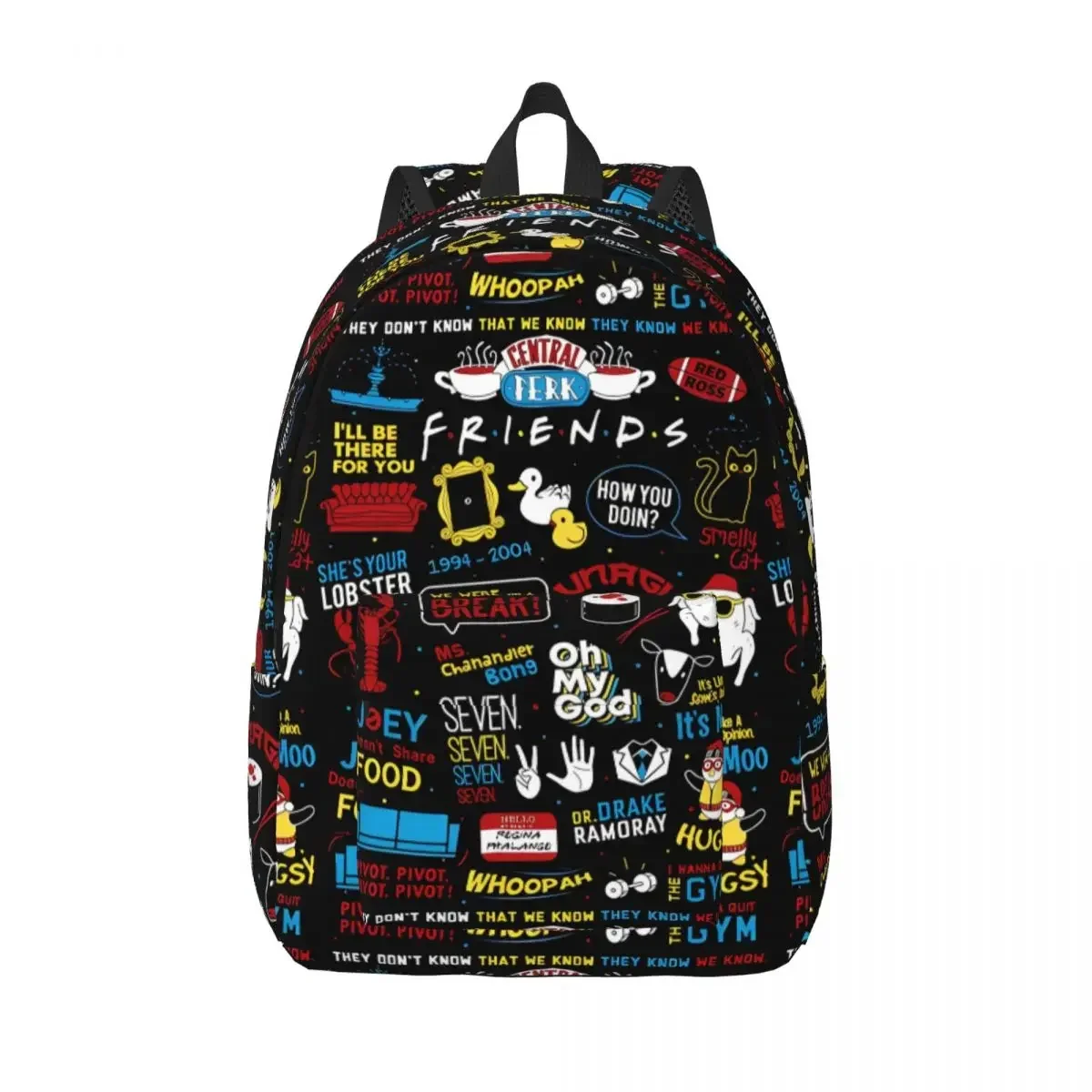 

Friends The TV Series Casual Backpack Outdoor High School Hiking Travel American Rachel Daypack Men Women Laptop Shoulder Bag