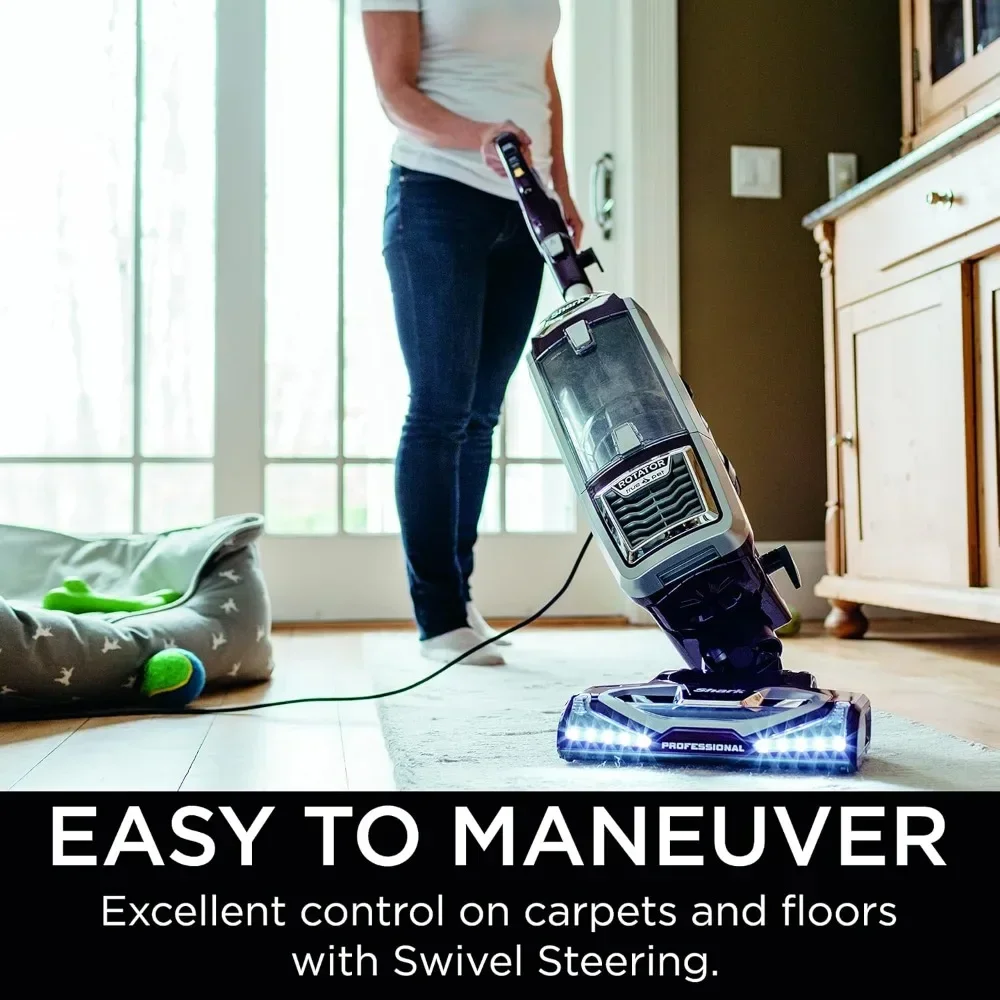 Powered Lift-Away TruePet Upright Vacuum with HEPA Filter, Large Dust Cup Capacity, LED Headlights, Upholste