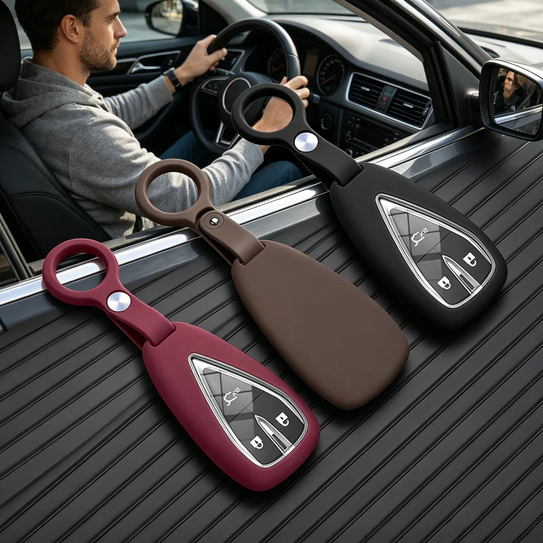 

Silky Soft Key Case For Changan UNIT UNIK CS35PLUS CS55 PLUS CS75 PLUS Oshan X7 X5 Car Car Key Caps