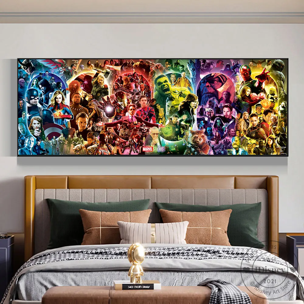 

Disney End Game Avengers Superhero Prints Marel Movie Poster Canvas Painting Wall Art Picture Room Home Decor Cuadros Best Gift