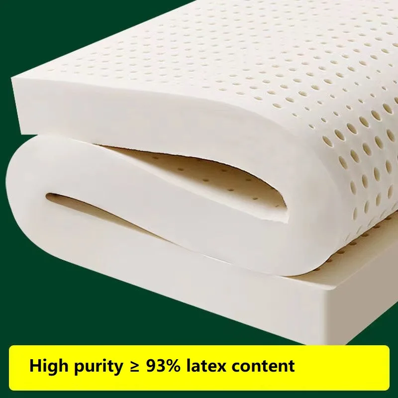 about 2.5cm thickness  Pure natural latex mattress household mite-resistant adult soft and hard folding mattress