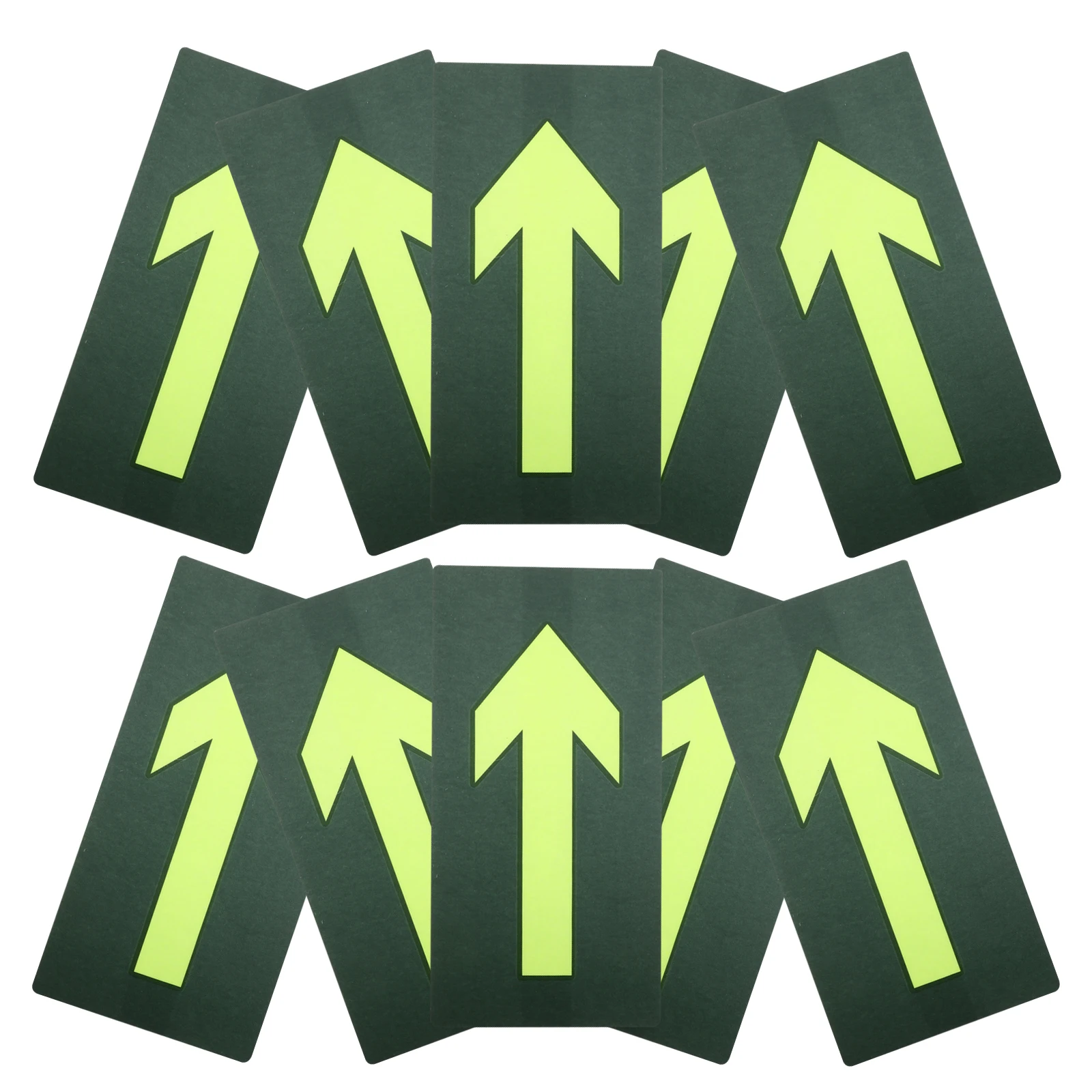 

10 Pcs in Dark Arrow Stickers Reflective Trail Small Arrow Stickers Markers Weather Resistant Adhesive Camping Hiking Signs