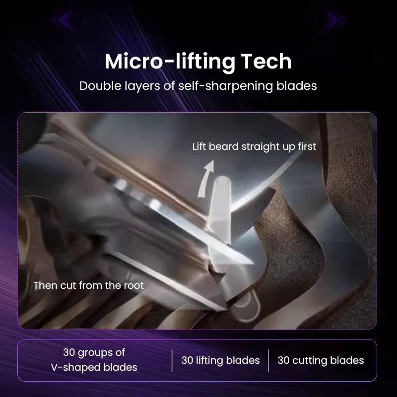 ماكينة حلاقة فيليبس الكهربائية، ماكينة حلاقة كهربائية محمولة، ماكينة حلاقة صغيرة تحميق الرأس وشحن الحلاقة الرطبة والجافة من الفولاذ المقاوم للصدأ #4