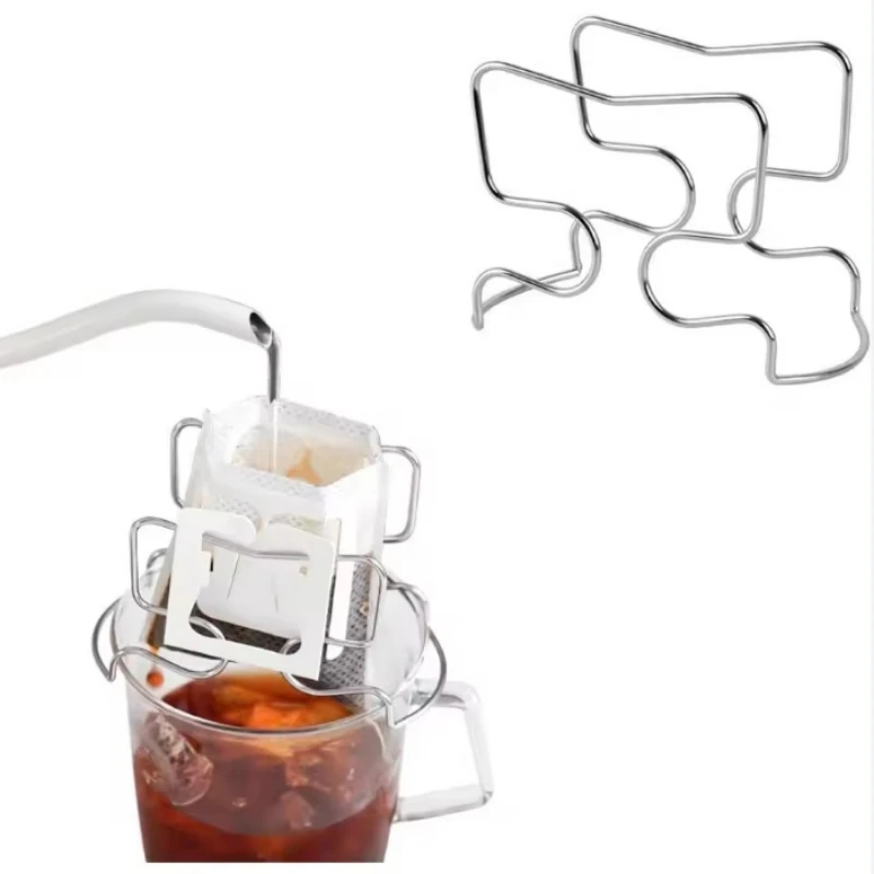 

Держатель для капельного фильтра для кофе Многоразовый держатель для японского фильтровального мешка из нержавеющей стали 304, держатель для бумажного мешка с капельным фильтром для кофе