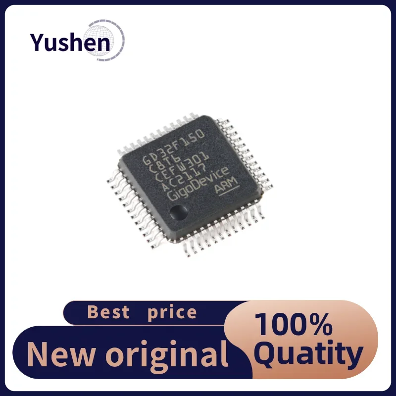 10PCS  GD32F150C8T6 LQFP-48 ARM Cortex-M3 32-bit Microcontroller MCU Chip Electronics