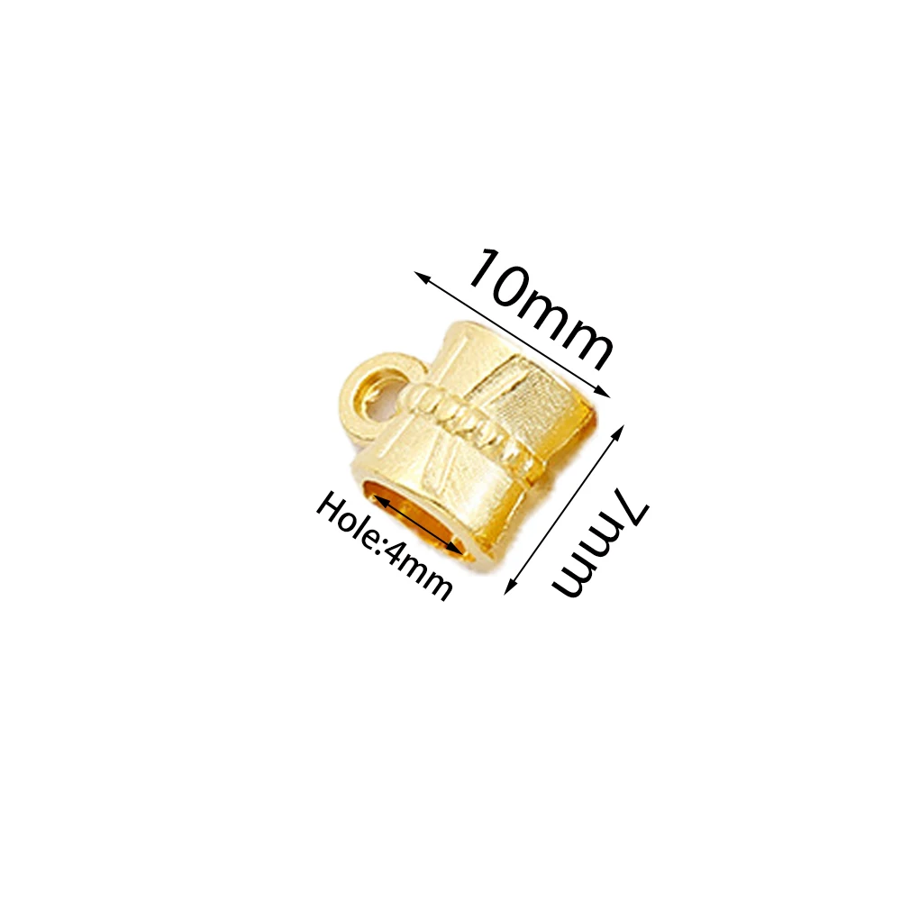 20/100pcs Beads Bails Pendants Charms Loose Spacer Bead Connectors For DIY Necklaces Bracelets Jewelry Making Supplies Crafts