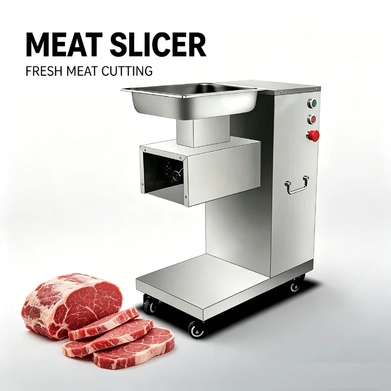 High Power Electric Meat Cutting Machine For Commercial Kitchen Restaurant Canteen Fresh Meat Slicer
