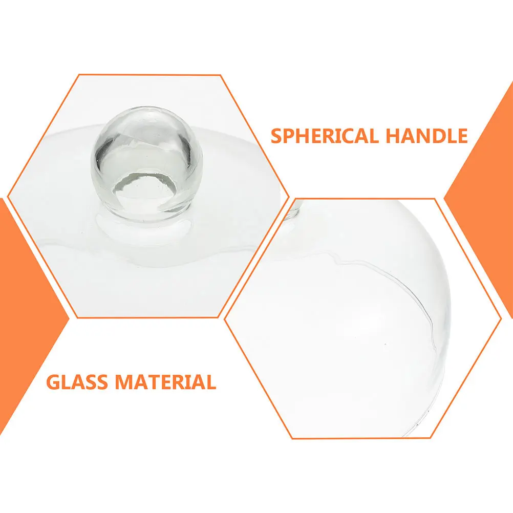 

Clear Glass Cake Dome Cover Sturdy Dessert Protector for Parties Buffets Easy to Clean and Reuse Cake Dome Dessert Display Cover