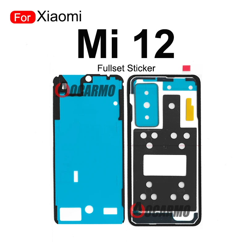 Front LCD Back Adhesive For Xiaomi Mi 12 Rear Cover Camera Lens Sticker Glue Replacement Part