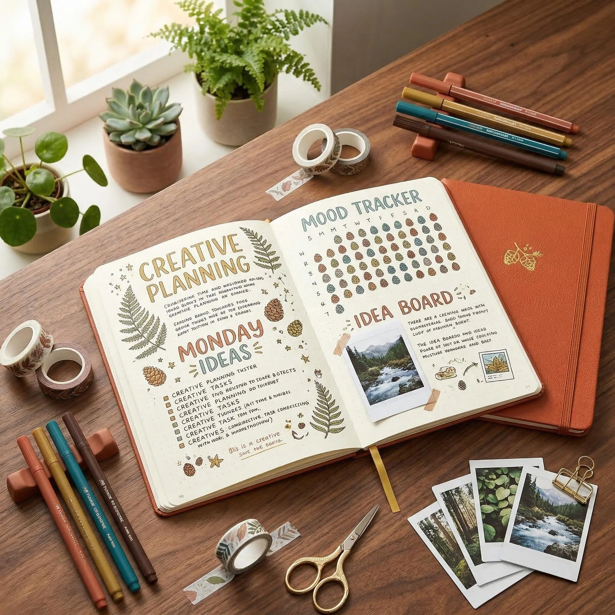 A5 Notizbuch mit Punktraster, Kunstleder-Hardcover, 160 g/m² dickes Papier, 160 nummerierte Seiten, Punktraster-Planer mit Gummiband – Detail 1