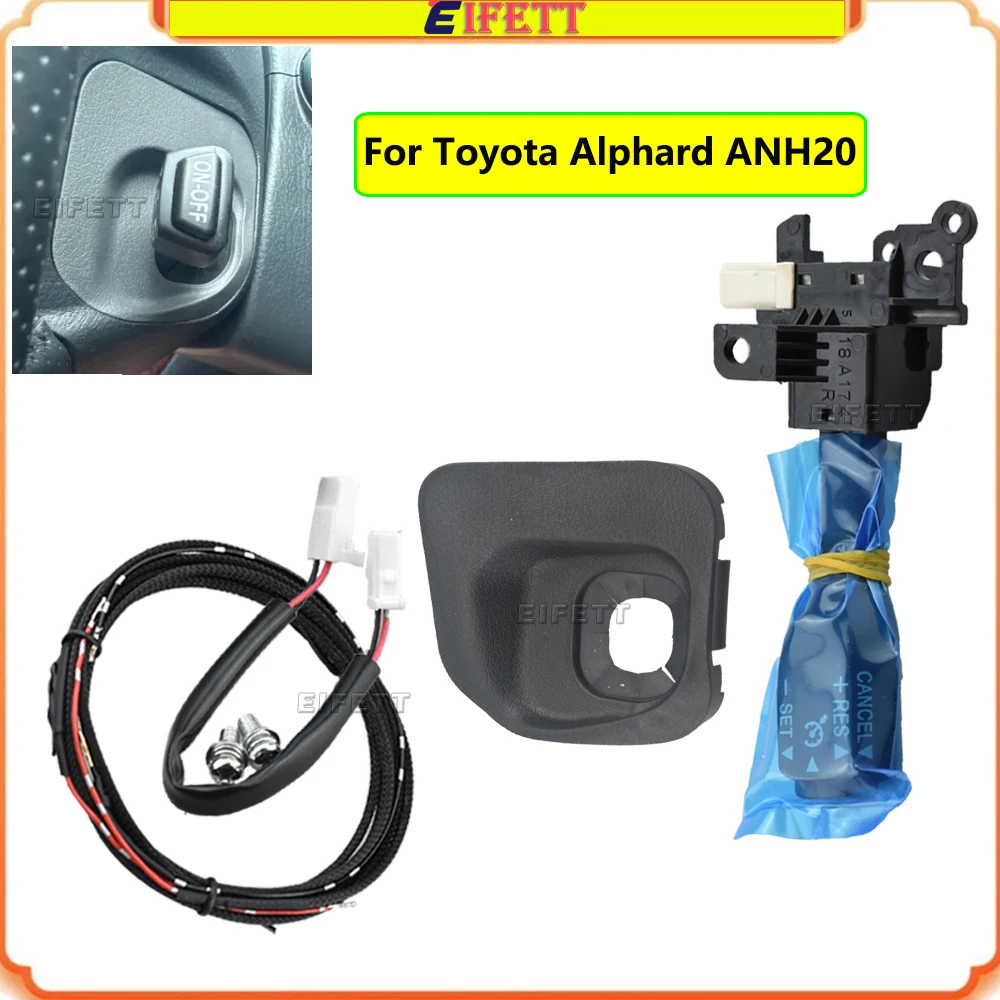 

Для Toyota Alphard ANH20 2008-2014: Комплект пылезащитных накладок для переключателей круиз-контроля 45186-58040, 84632-34011, 84632-34017