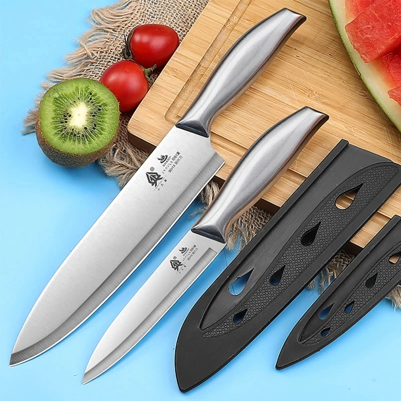 PLYS Kitchen Knife Slicing Knife Stainless Steel Fruit Knife Kitchen Cooking Super Fast Sharp Meat Cleaver Fish Killing Knife