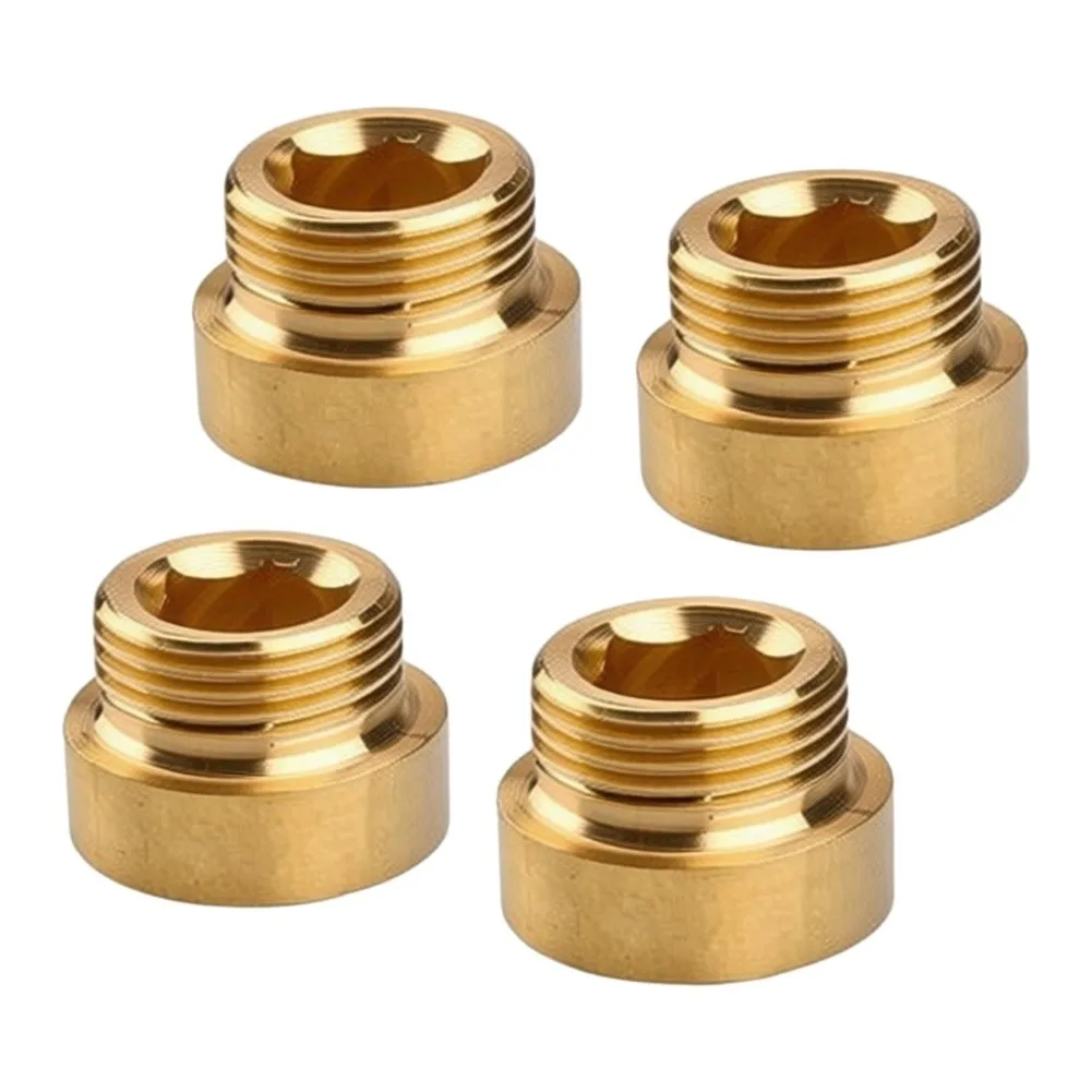Brass For G12 Male to Female Shower Extension Connector 4-Pack for Plumbing Fixtures and Shower Head Installation