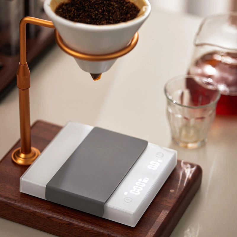 

Mini Electronic Scale Smart Touch Screen Timing Scale for Hand-brewing Italian Coffee PortableRechargeable PrecisionCoffee Scale
